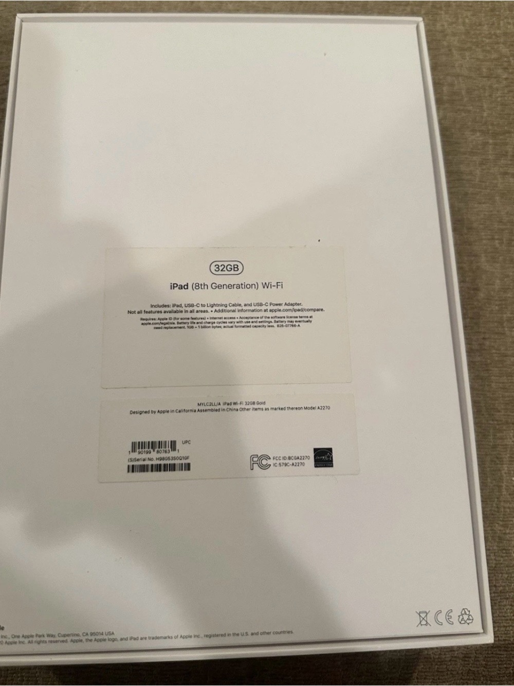 Gold iPad 8th Generation 32gb WiFi … Great Condition - Picture 4 of 5